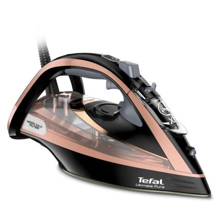 Tefal - Höyrysilitysrauta ULTIMATE PURE 3000W/230V kupari/musta