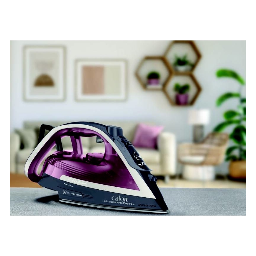 Tefal - Höyrysilitysrauta ULTRAGLISS PLUS 2800W/230V viininpunainen/harmaa