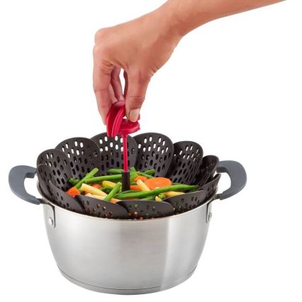 Tefal - Höyrytyskori INGENIO musta/punainen