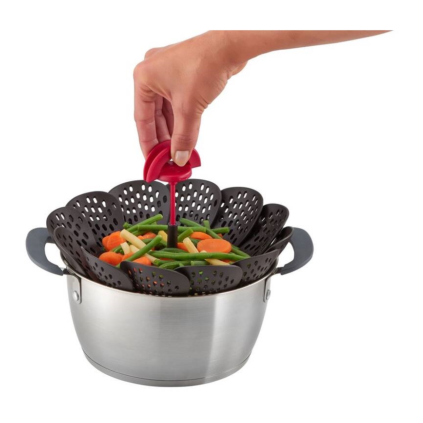 Tefal - Höyrytyskori INGENIO musta/punainen