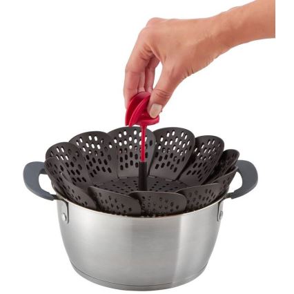 Tefal - Höyrytyskori INGENIO musta/punainen