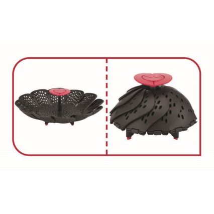 Tefal - Höyrytyskori INGENIO musta/punainen