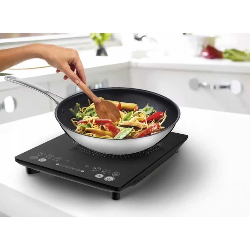 Tefal - Induktio liesi EVERYDAY SLIM 2100W/230V musta