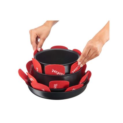 Tefal - Astiastojen sarja 4 kpl INGENIO punainen