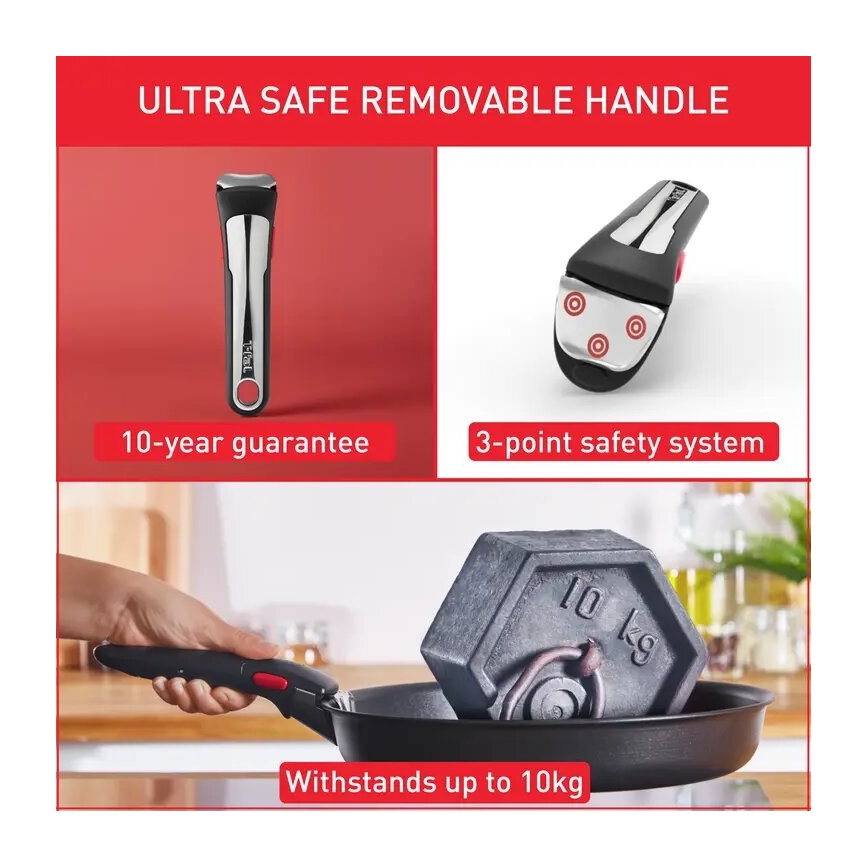 Tefal - 13-osainen INGENIO PREFERENCE ON -ruokasarja ruostumatonta terästä