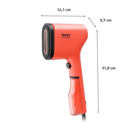 Tefal - Kädessä pidettävä vaatteiden höyrystin PURE POP 1300W/230V punainen