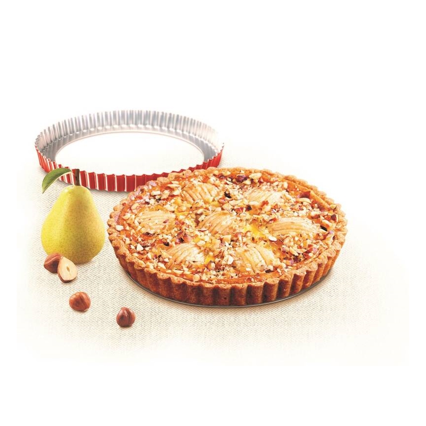 Tefal - Kakkumuotti irrotettavalla pohjalla DELIBAKE 28 cm punainen