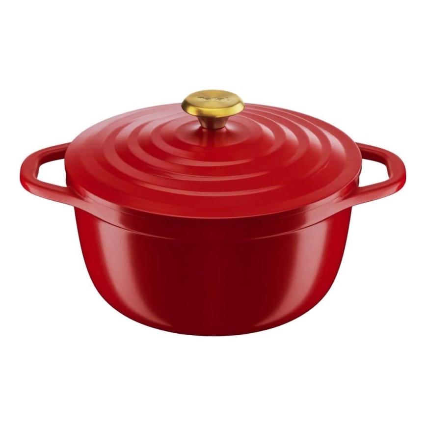 Tefal - Kattila kannella 24 cm AIR punainen