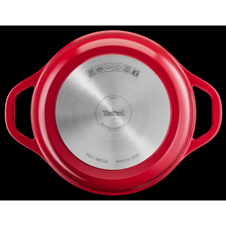 Tefal - Kattila kannella 24 cm AIR punainen