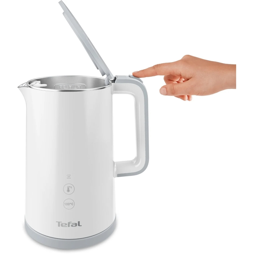 Tefal - Kattila SENSE 1,5 l 1800W/230V valkoinen