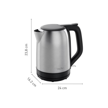 Tefal - Kattila SUBITO 1,7l 2400W/230V ruostumaton/musta