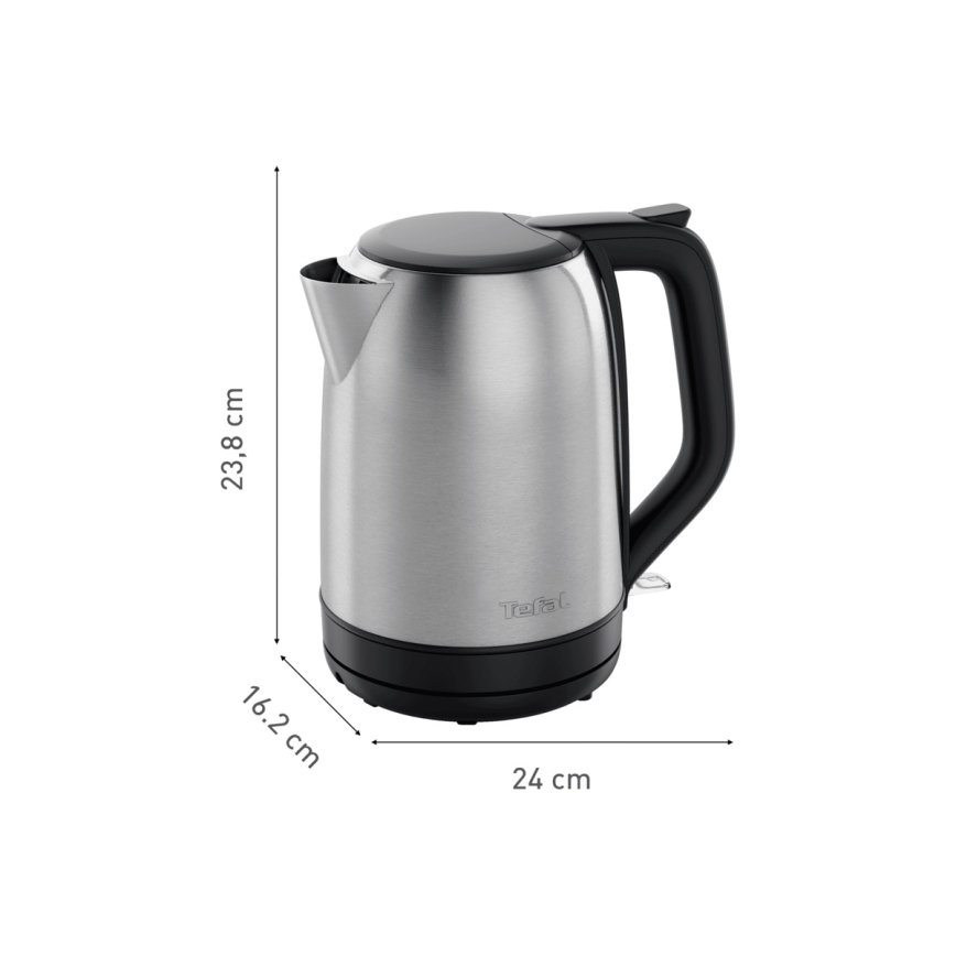 Tefal - Kattila SUBITO 1,7l 2400W/230V ruostumaton/musta