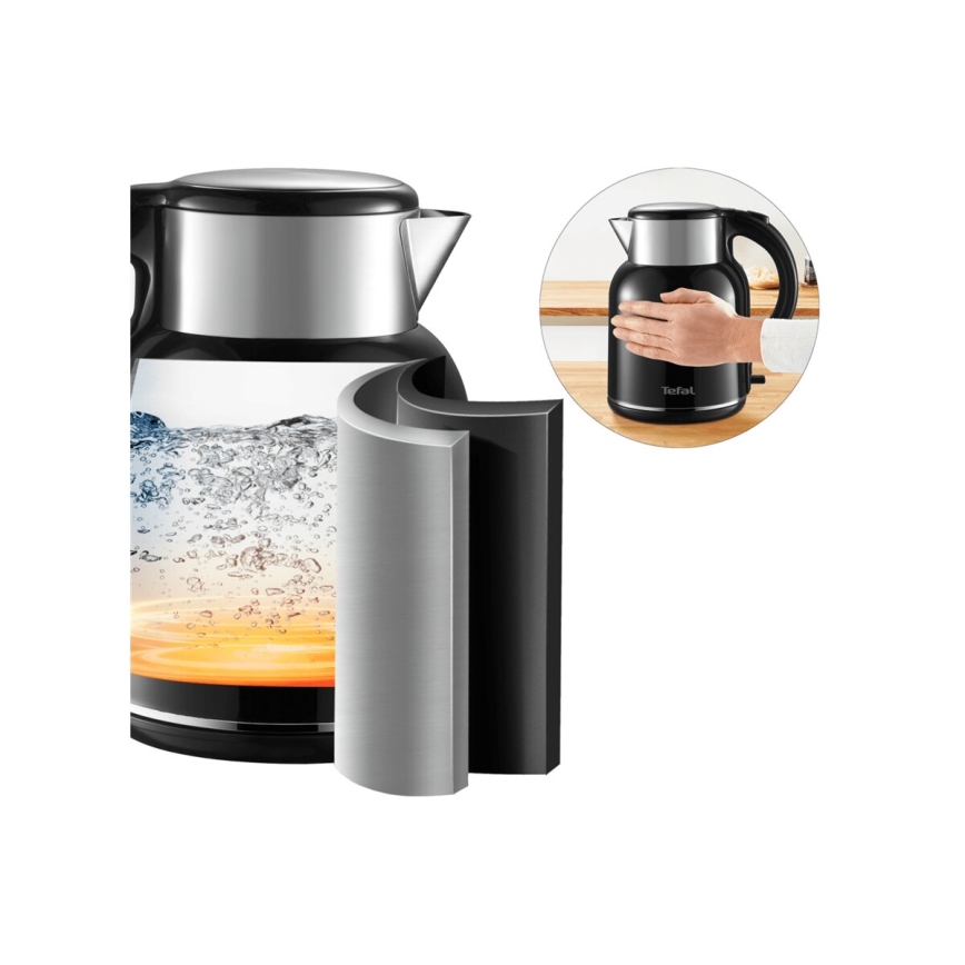 Tefal - Kattila THERMO PROTECT XL 1,9l 1650W/230V ruostumaton/musta