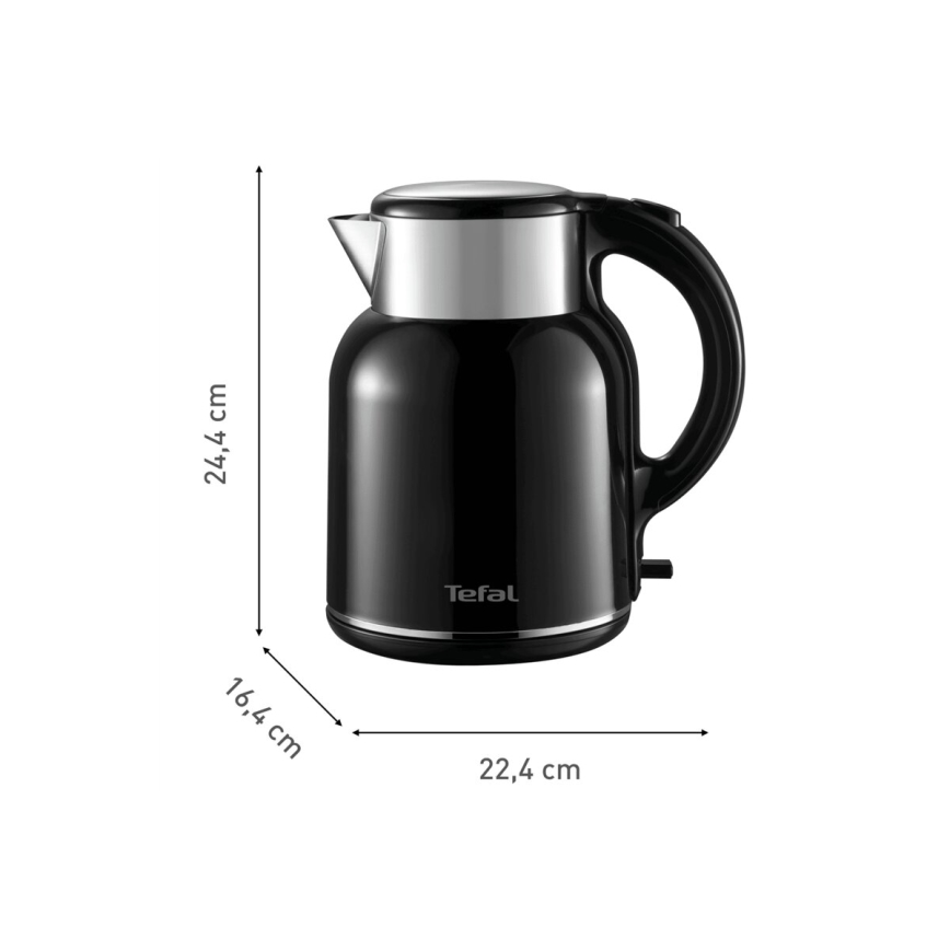 Tefal - Kattila THERMO PROTECT XL 1,9l 1650W/230V ruostumaton/musta