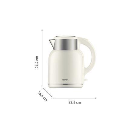 Tefal - Kattila THERMO PROTECT XL 1,9l 1650W/230V ruostumaton/valkoinen
