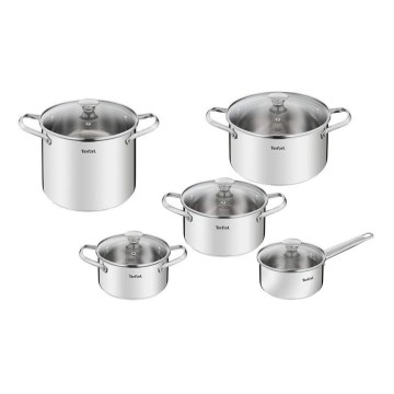 Tefal - Kattilasetti 10 kpl COOK EAT ruostumaton