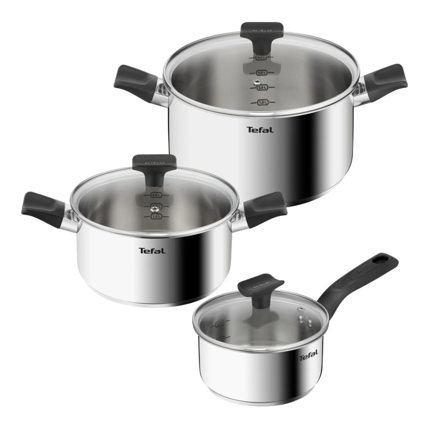 Tefal - Kattilasetti 6 kpl DELICIOUS ruostumaton