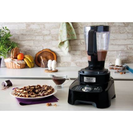 Tefal - Keittiörobotti DOUBLE FORCE 1000W/230V musta