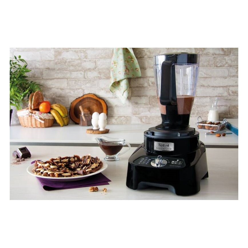 Tefal - Keittiörobotti DOUBLE FORCE 1000W/230V musta