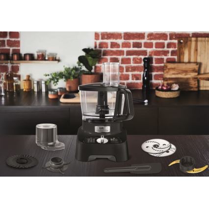 Tefal - Keittiörobotti DOUBLE FORCE 1000W/230V musta