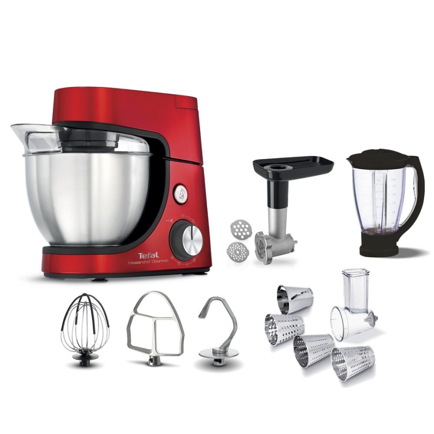 Tefal - Keittiörobotti MASTERCHEF GOURMET 1100W/230V punainen