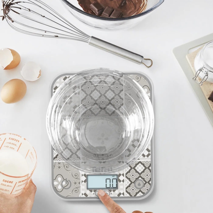 Tefal - Keittiövaaka OPTISS 2xAAA beige