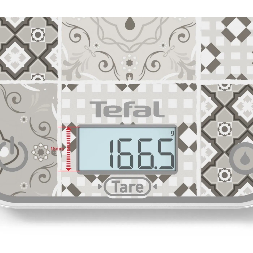 Tefal - Keittiövaaka OPTISS 2xAAA beige