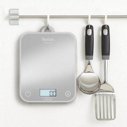 Tefal - Keittiövaaka OPTISS 2xAAA harmaa