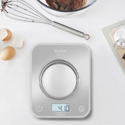 Tefal - Keittiövaaka OPTISS 2xAAA harmaa