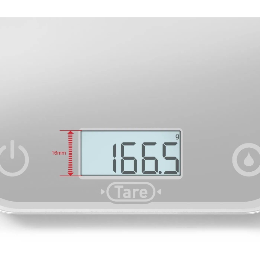 Tefal - Keittiövaaka OPTISS 2xAAA harmaa