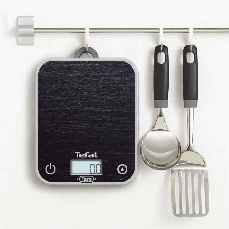 Tefal - Keittiövaaka OPTISS 2xAAA musta