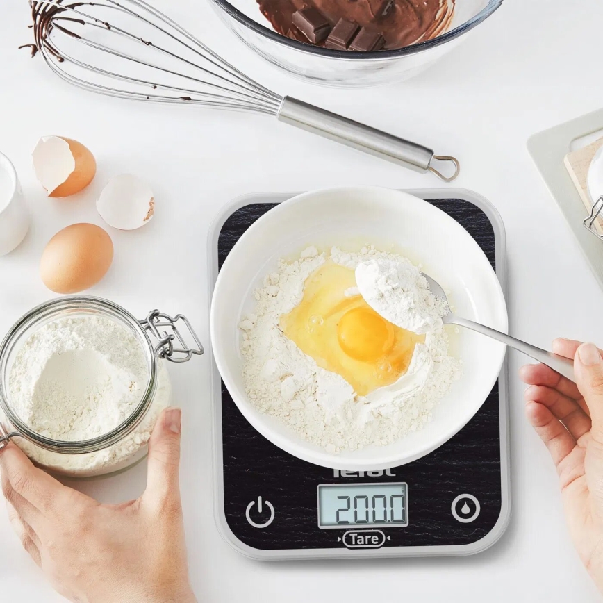 Tefal - Keittiövaaka OPTISS 2xAAA musta