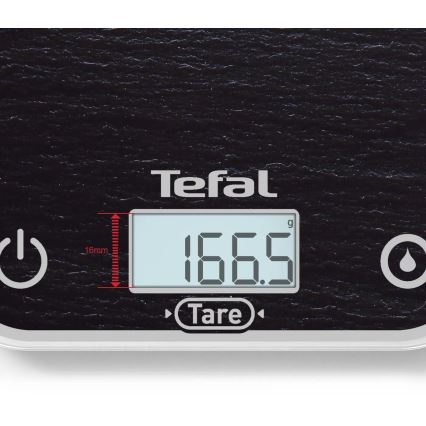 Tefal - Keittiövaaka OPTISS 2xAAA musta