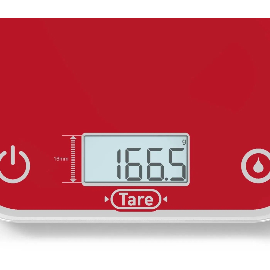 Tefal - Keittiövaaka OPTISS 2xAAA punainen