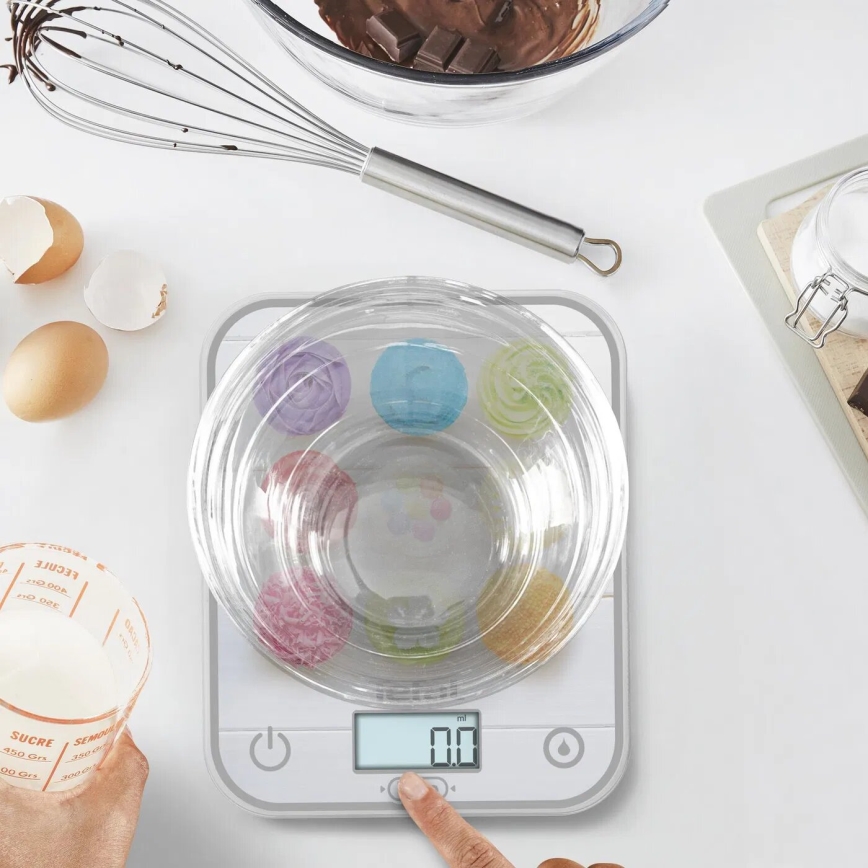 Tefal - Keittiövaaka OPTISS 2xAAA värikäs