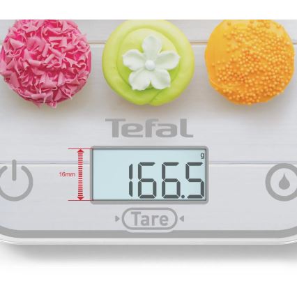 Tefal - Keittiövaaka OPTISS 2xAAA värikäs