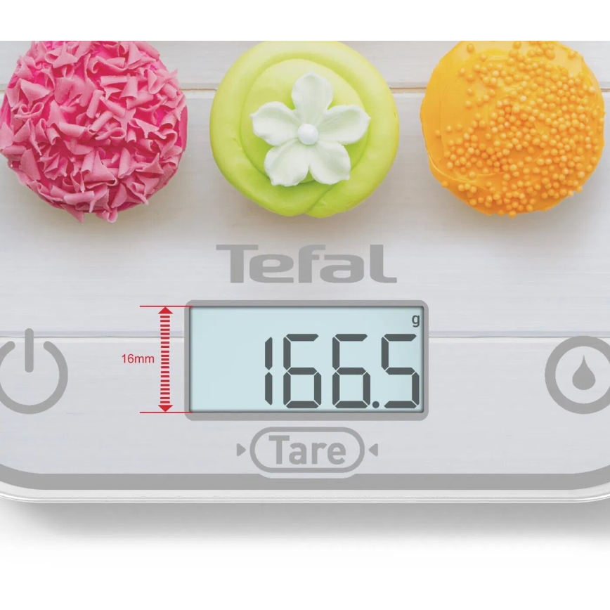 Tefal - Keittiövaaka OPTISS 2xAAA värikäs