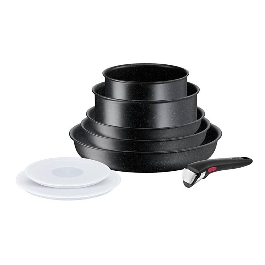 Tefal - Keittoastiasarja 8 kpl INGENIO BLACK STONE