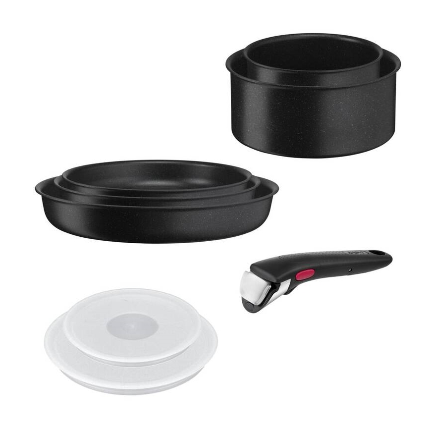 Tefal - Keittoastiasarja 8 kpl INGENIO BLACK STONE