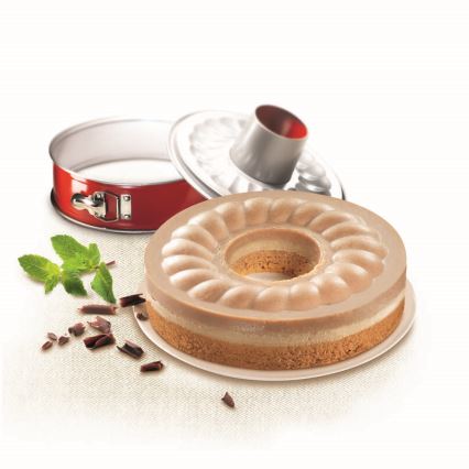 Tefal - Kokoontaitettava muotti Savarin DELIBAKE 27 cm punainen