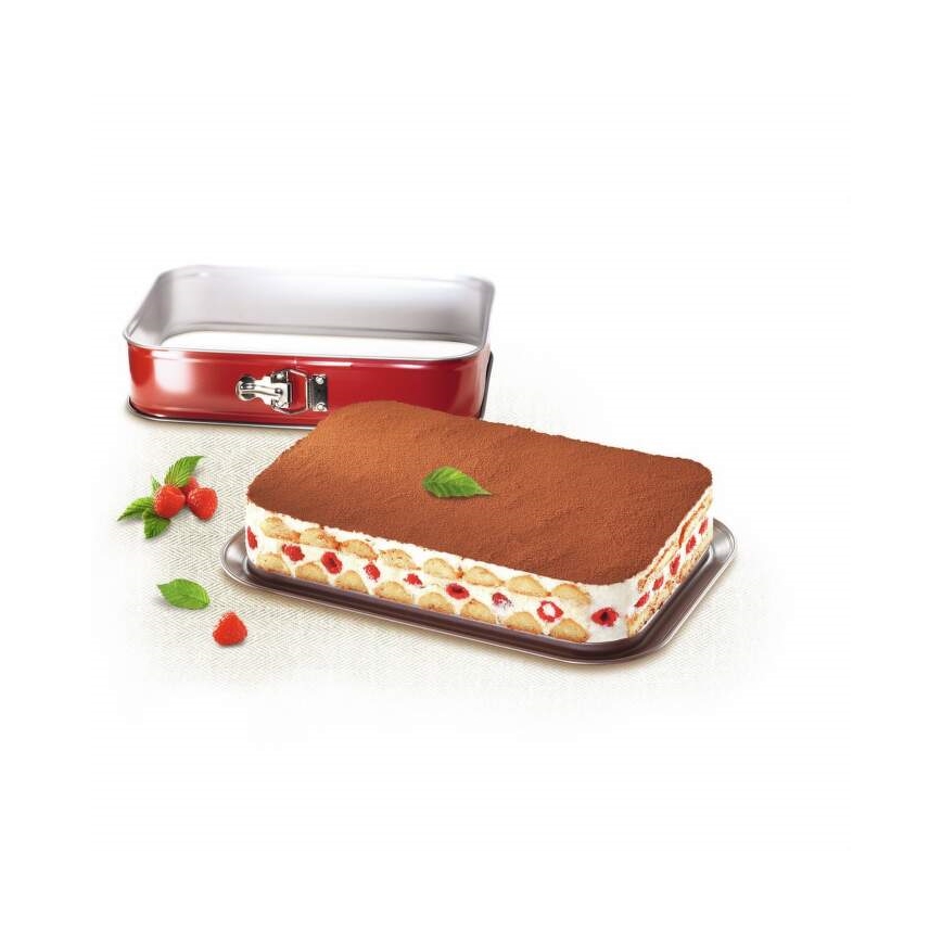 Tefal - Kokoontaittuva kakkumuotti DELIBAKE 36x24 cm punainen