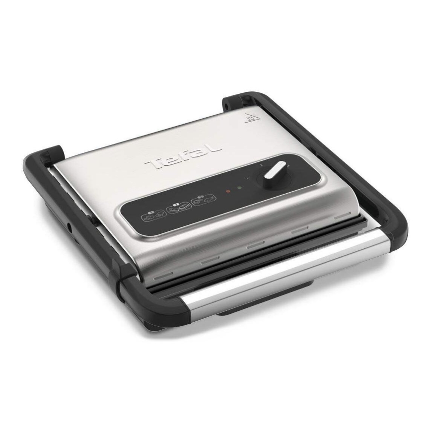 Tefal - Kontaktigrilli INICIO 2000W/230V musta/ruostumaton