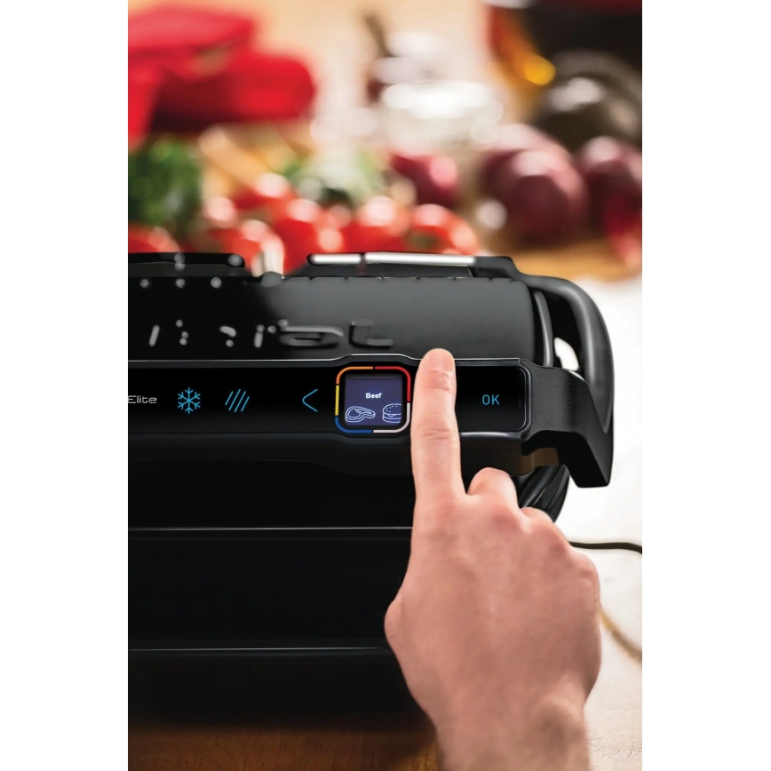 Tefal - Kontaktigrilli OPTIGRILL ELITE 2000W/230V musta