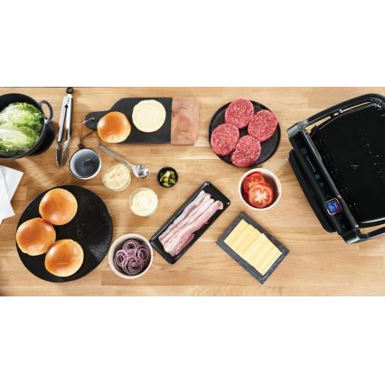Tefal - Kontaktigrilli OPTIGRILL ELITE 2000W/230V musta