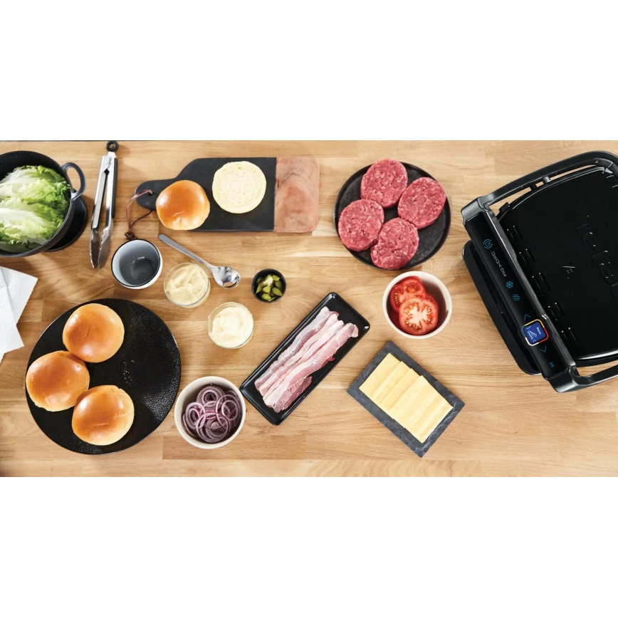 Tefal - Kontaktigrilli OPTIGRILL ELITE 2000W/230V musta