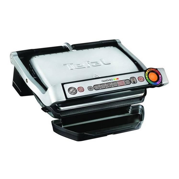 Tefal - Kontaktigrilli OPTIGRILL+ INOX WAFFLES 2000W/230V musta/kromi