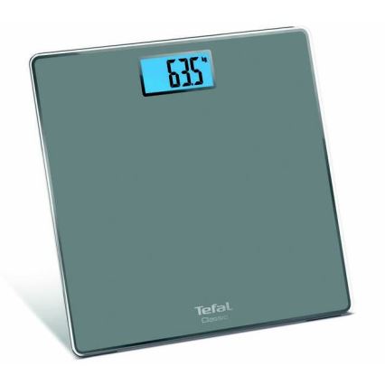 Tefal - Kylpyhuoneen vaaka CLASSIC 2xAAA harmaa