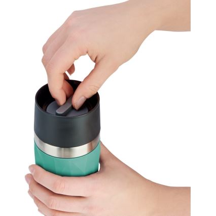 Tefal - Lämpömuki 300 ml COMPACT MUG ruostumaton/vihreä