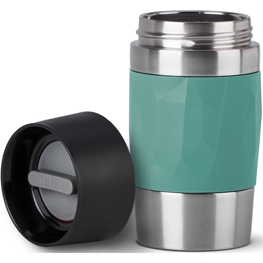 Tefal - Lämpömuki 300 ml COMPACT MUG ruostumaton/vihreä