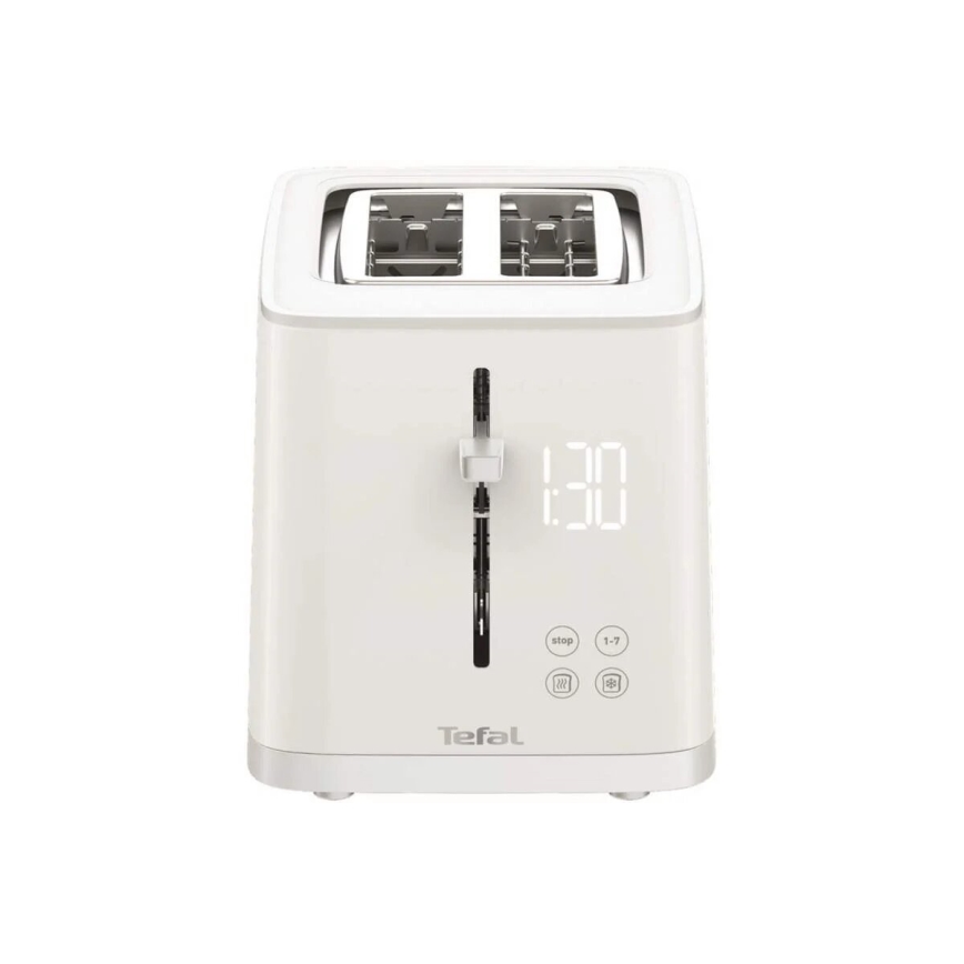 Tefal - Leivänpaahdin kahdella aukolla SENSE 850W/230V valkoinen